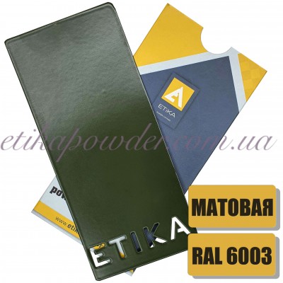 Порошковая полиэфирная краска Etika RAL 6003 Матовая
