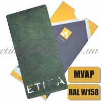 Порошковая полиэфирная краска Etika RAL 3W158 Муар Зеленый